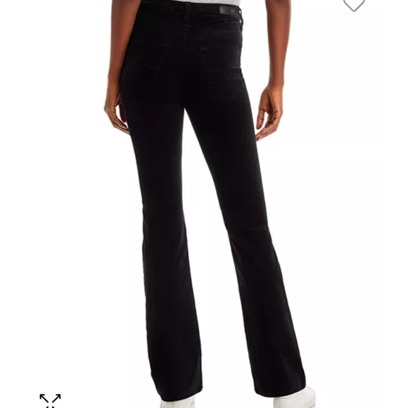 AG Alexxis Boot High- Rise Vintage Fit Super Black Velvet Bootcut Jeans NWT - Picture 3 of 11
